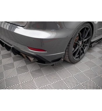 Street Pro Rear side splitters + Flaps for Audi S3 Sportback 8V Facelift