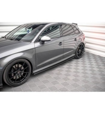 Street Pro Side skirt diffusers for Audi S3 / A3 S-Line Sportback 8V Facelift