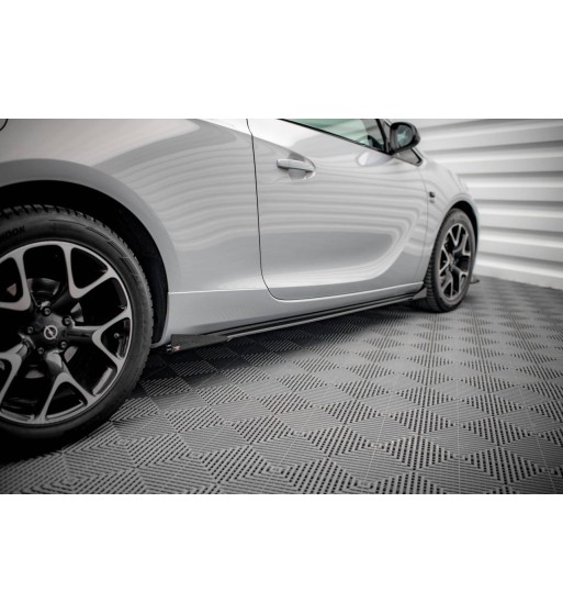 Street Pro Side skirt diffusers + Flaps for Opel Astra GTC OPC-Line J