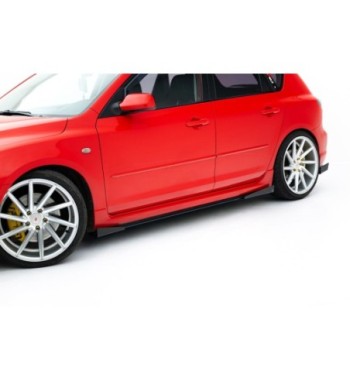 Street Pro Side skirt diffusers + Flaps for Mazda 3 MPS Mk1