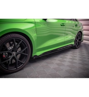 Street Pro Side skirt diffusers + Flaps for Audi RS3 Sedan 8Y
