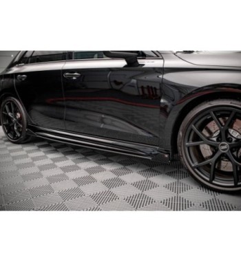 Street Pro Side skirt diffusers + Flaps for Audi RS3 Sportback 8Y