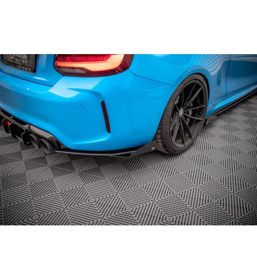 Street Pro Splitter laterali posteriori + Flap per BMW M2 F87