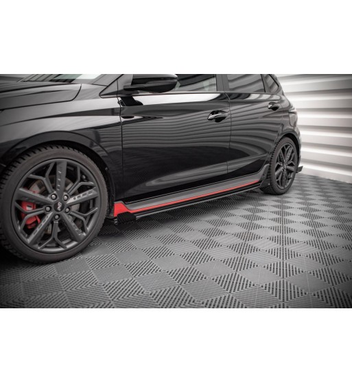Street Pro Side skirt diffusers + Flaps for Hyundai I20 N Mk3