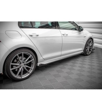 Street Pro Side skirt diffusers + Flaps for Volkswagen Golf R Mk7