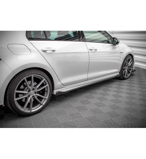 Street Pro Side skirt diffusers + Flaps for Volkswagen Golf R Mk7