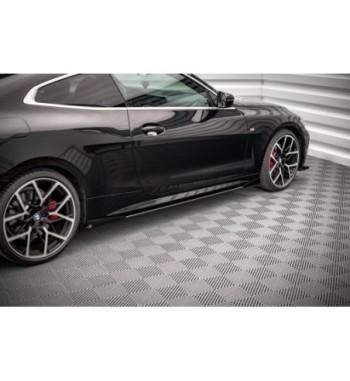 Street Pro Side skirt diffusers + Flaps for BMW 4 M-Pack / M440i G22 / G23 / G22 Facelift / G23 Facelift