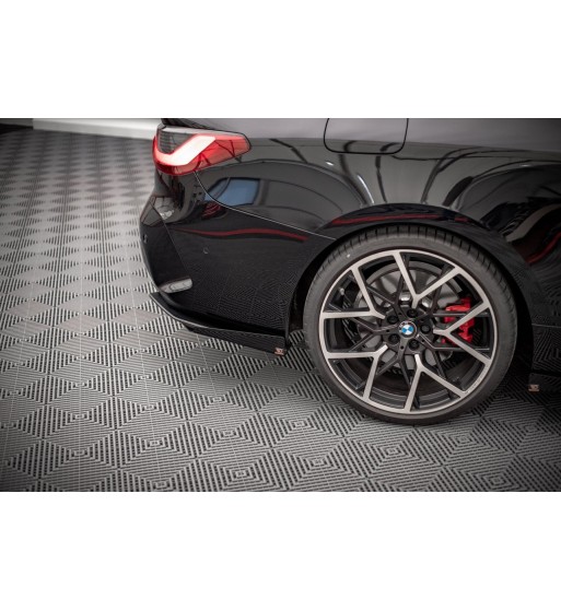 Street Pro Rear side splitters + Flaps for BMW 4 M-Pack G22 / G23 / G22 Facelift / G23 Facelift