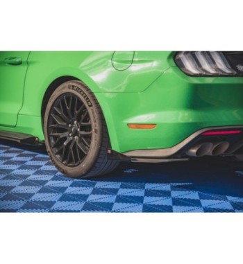 Street Pro Rear side splitters V.1 + Flaps for Ford Mustang GT Mk6 Facelift