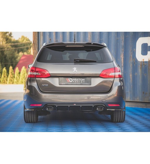 Rear valance with dummy exhaust tips for Peugeot 308 SW Mk2