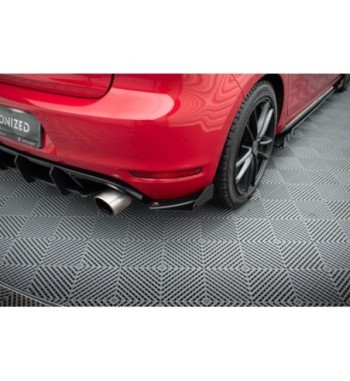 Street Pro Splitter laterali posteriori + Flap per Volkswagen Golf GTI Mk6