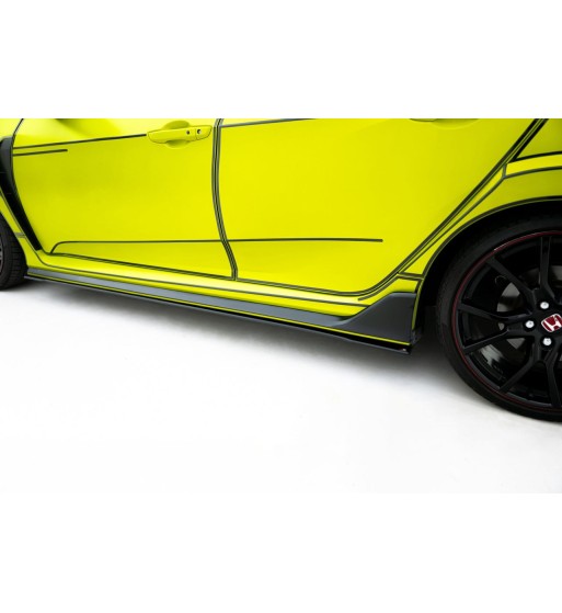 Street Pro Side skirt diffusers V.2 for Honda Civic Type-R Mk10 / Mk10 Facelift
