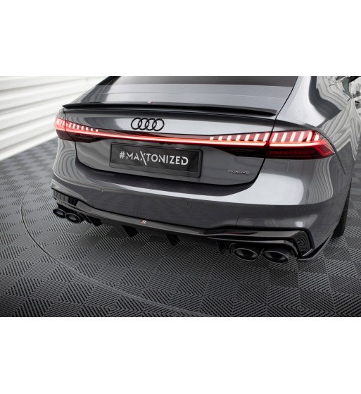 Rear valance with dummy exhaust tips for Audi A7 S-Line C8 / S7 C8 / C8 Facelift / S7 Facelift