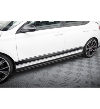 Street Pro Side skirt diffusers V.1 for Hyundai I30 N / N-Line Hatchback / Fastback Mk3 / Mk3 Facelift