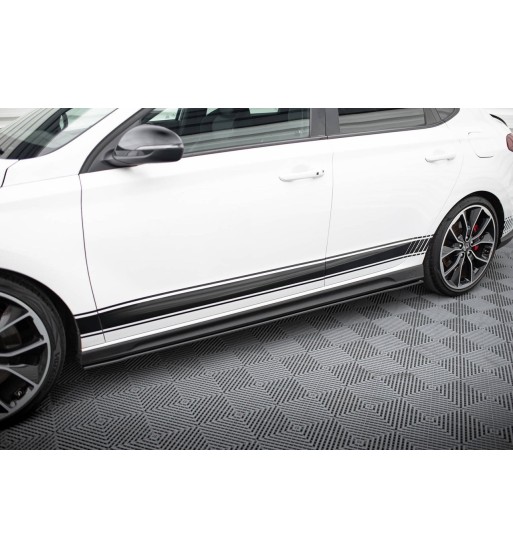 Street Pro Side skirt diffusers V.1 for Hyundai I30 N / N-Line Hatchback / Fastback Mk3 / Mk3 Facelift